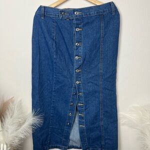 Denim Pencil Skirt
